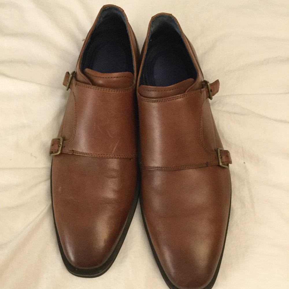 Cole Haan Double Monk Shoes Brown size 11